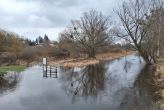 Wysoki poziom wody na rzece Szprotawa
